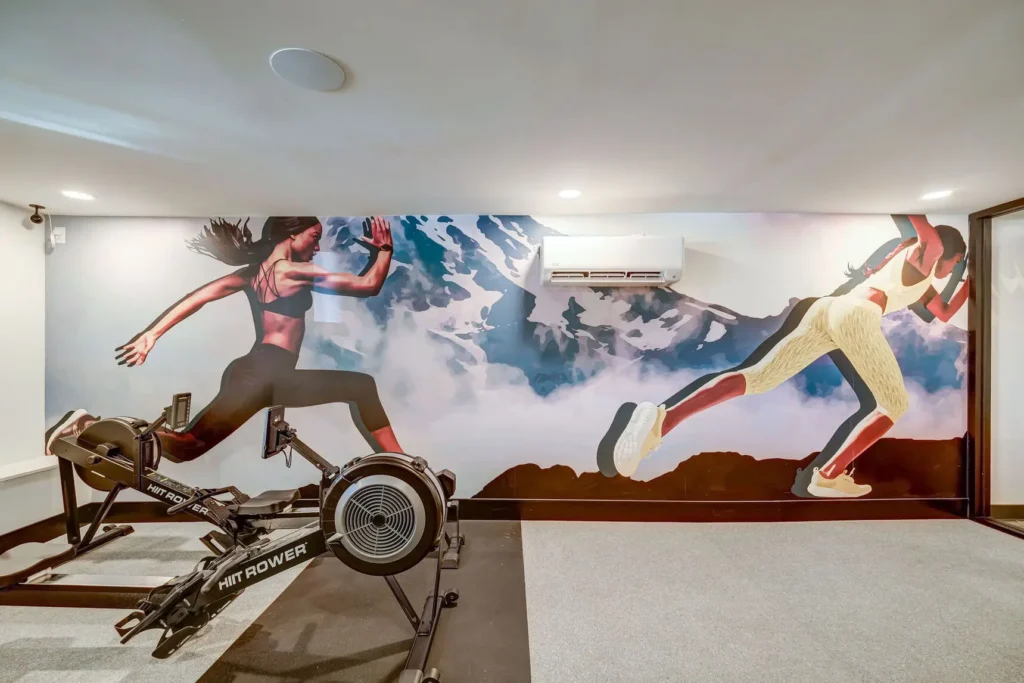 Fitness center with strength training and cardio equipment